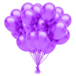 12 In. Purple Balloons | 72 Count