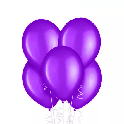 10ct, 12" Purple Latex Balloon