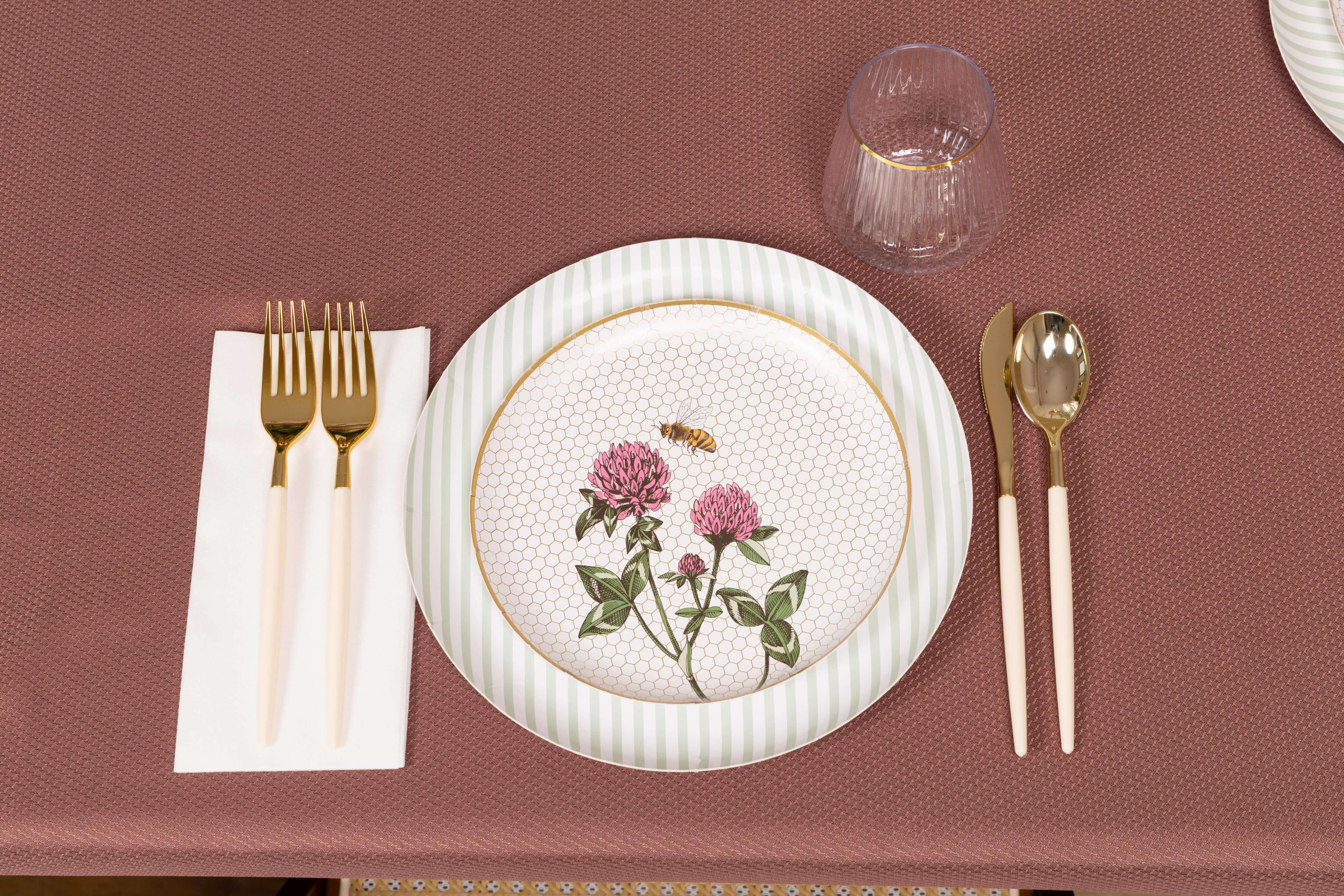 Earthtrends Sweet Life Design Paper Plates Combo Set 16/16