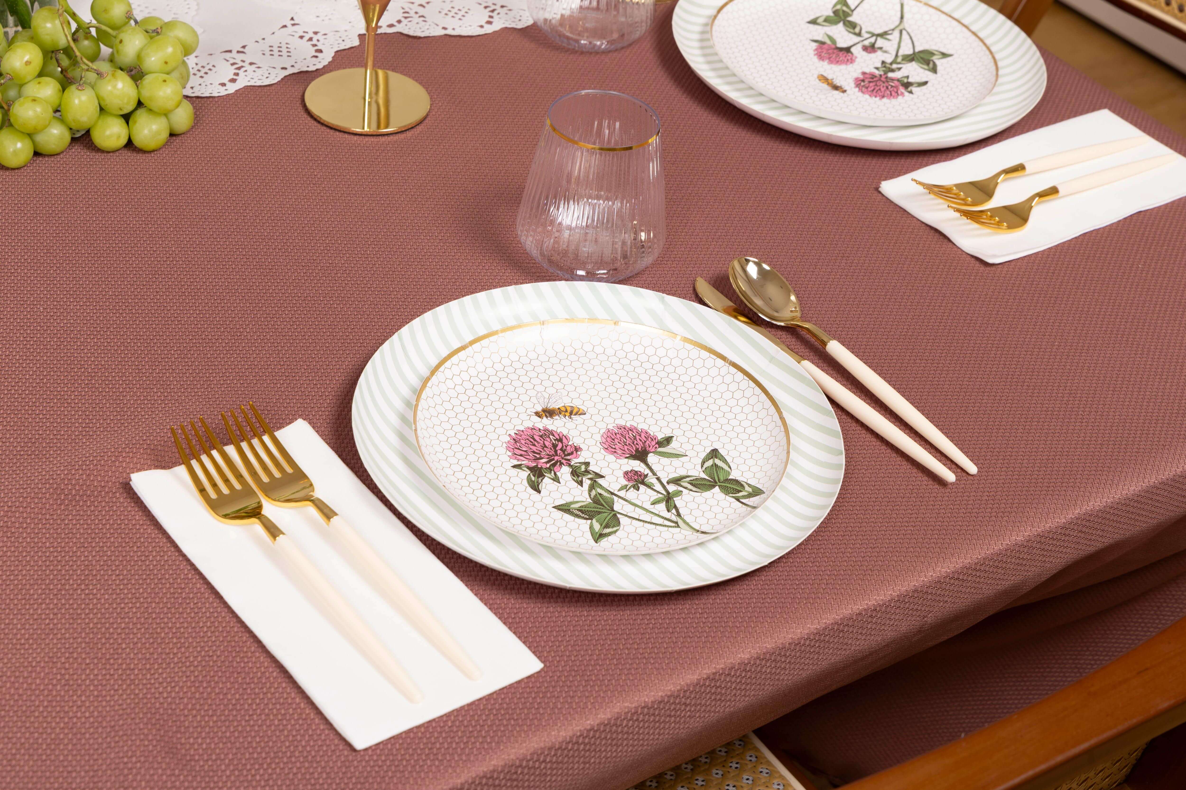 Earthtrends Sweet Life Design Paper Plates Combo Set 16/16