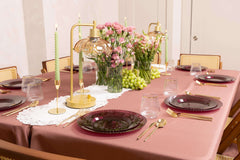 Mahogany Gemstone 9 In. Plastic Plates | 10 Count