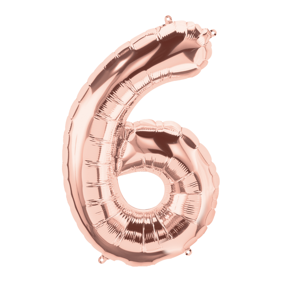 34" Rose Gold Number - 6 Balloon