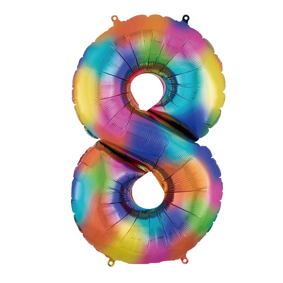 34" Rainbow Number 8 Balloon