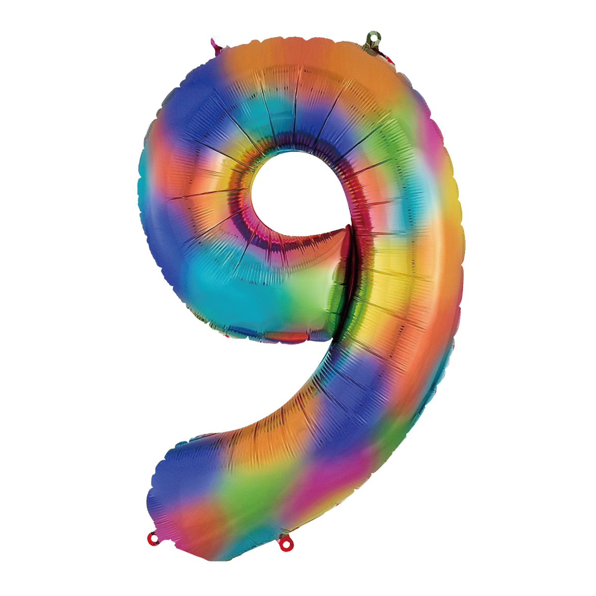 34" Rainbow Number 9 Balloon