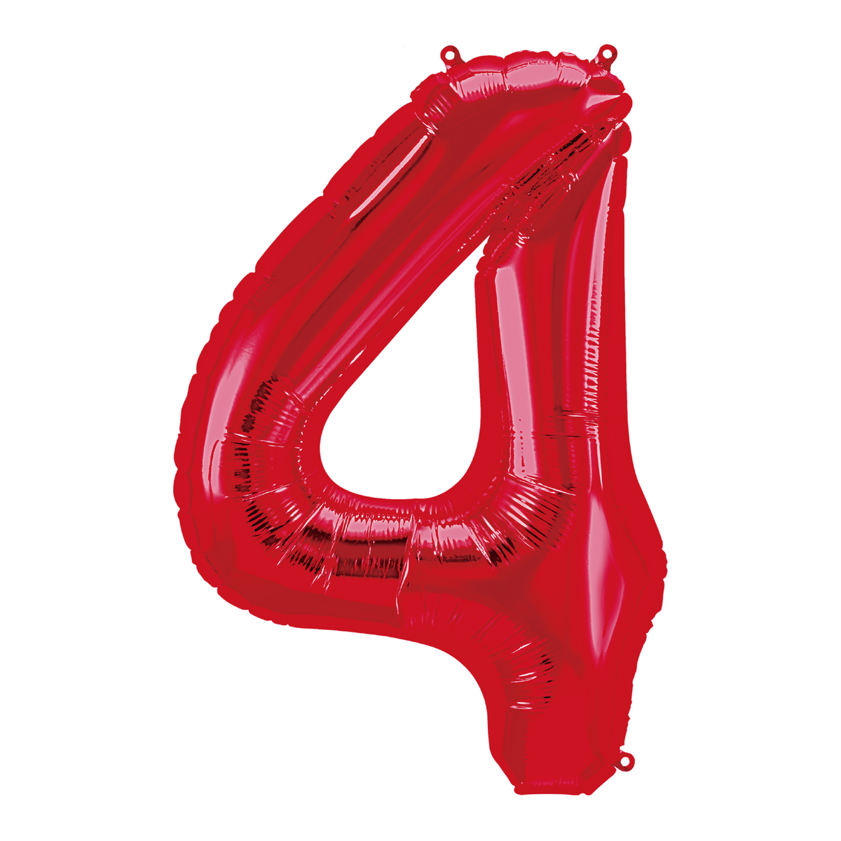 34" Red Number 4 Balloon