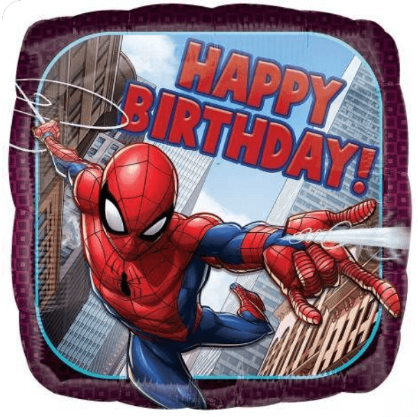 Happy Birthday Spiderman Balloon