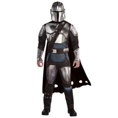 Adult Mandalorian Costume with Armor Jumpsuit and Mask