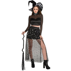 Enchanting Lunar Witch Costume for Halloween - Adult L (10-12)
