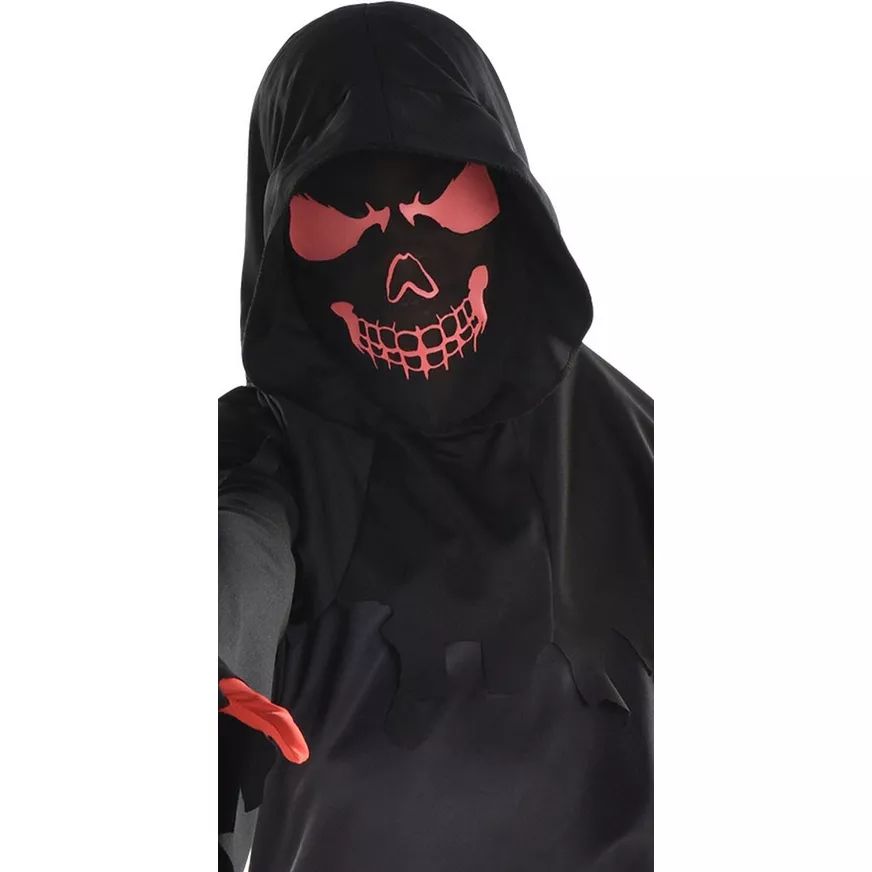 Kids' Hooded Horror Skeleton Halloween Costume - Child S (4-6)