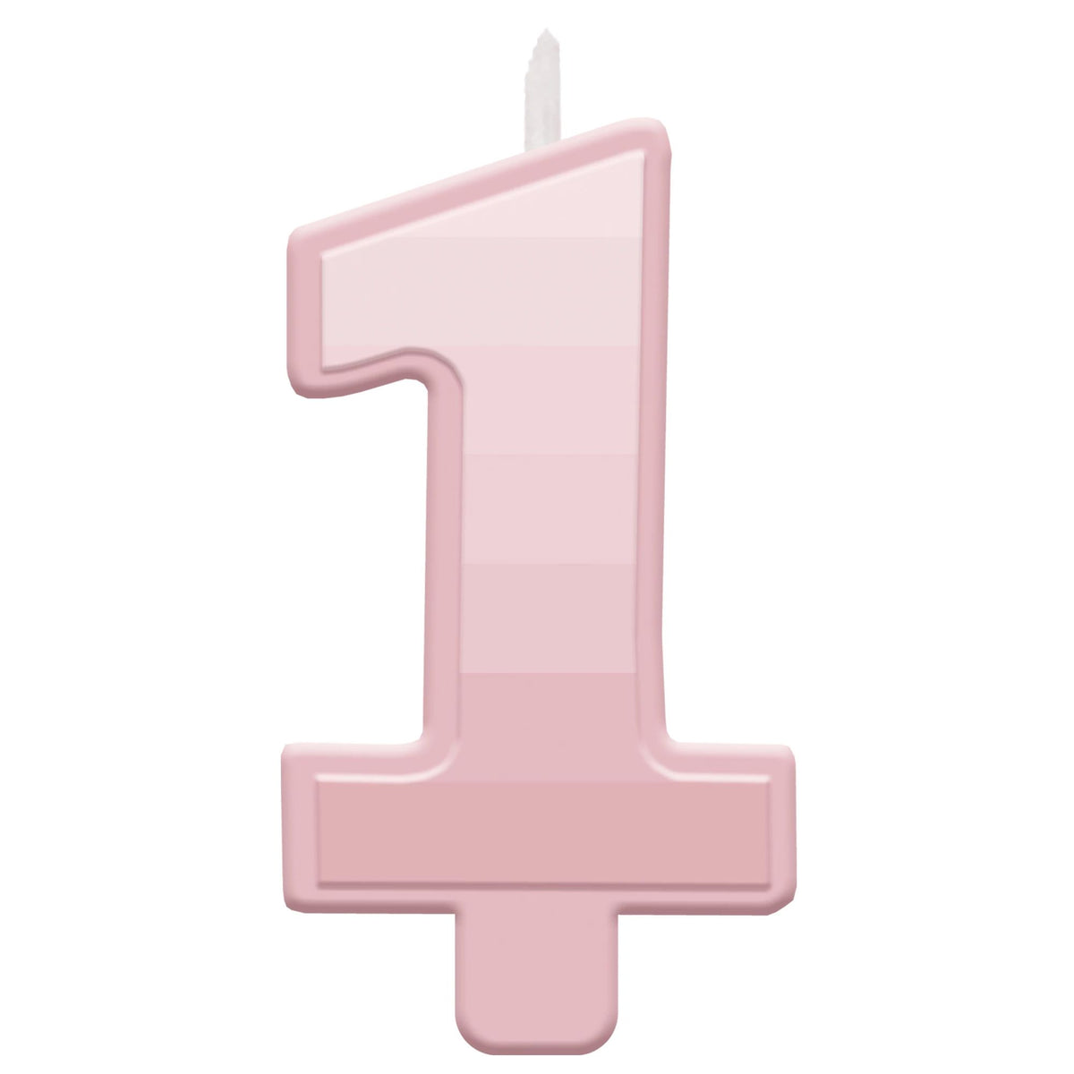Pink Gradient Number 1 Birthday Candle | 5 x 3 In.