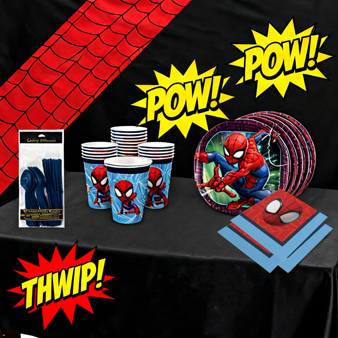 Spiderman V2 Party Kit | For 20 Guests