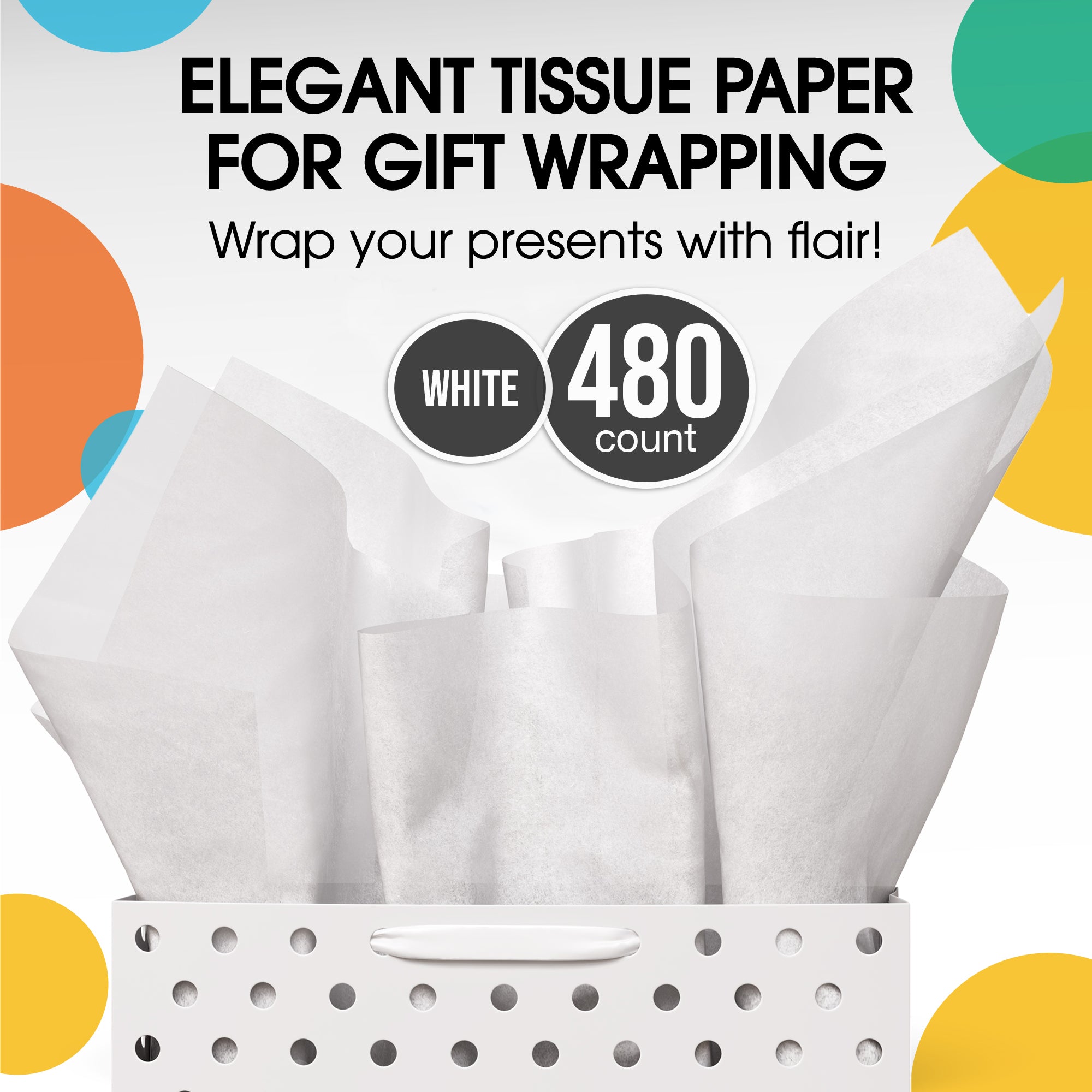 White Tissue Paper 20 X 30 | 480 Sheets