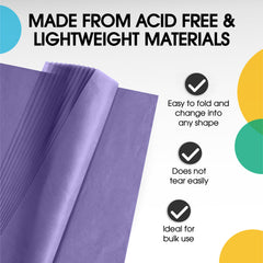 Purple Tissue Paper 15 in. x 20 in. | 480 Sheets