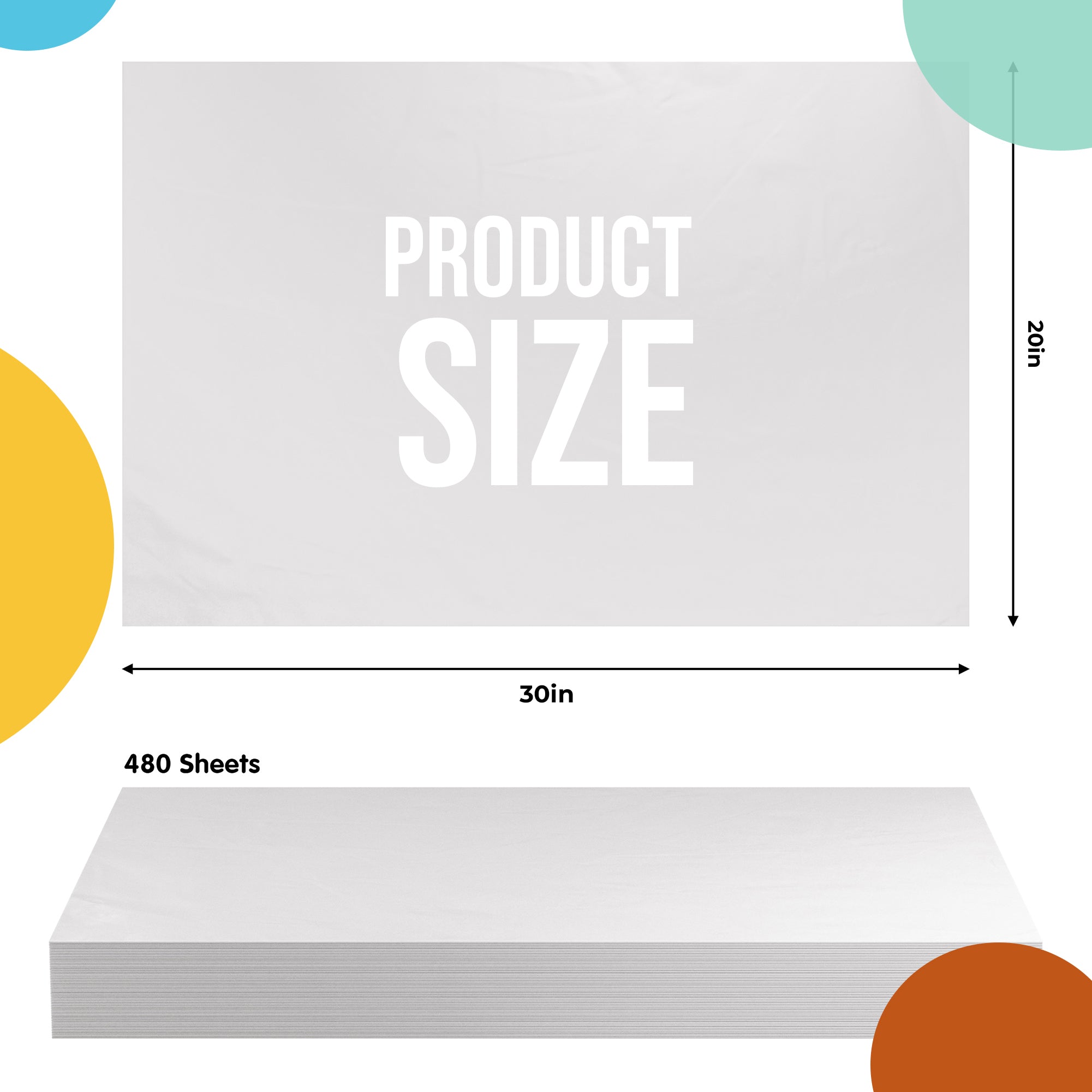 White Tissue Paper 20 X 30 | 480 Sheets