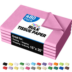 Pink Tissue Paper 15 in. x 20 in. | 480 Sheets
