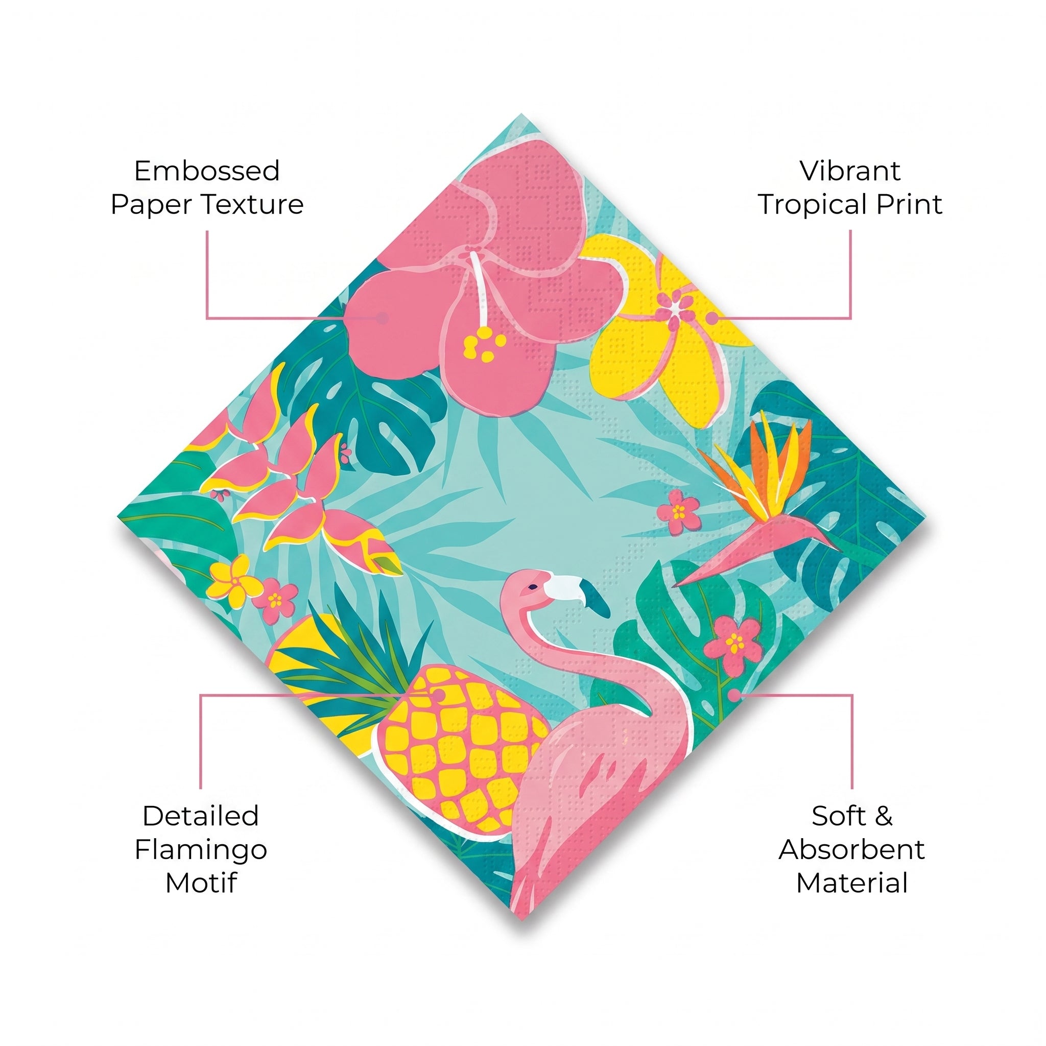 Summer Luau Luncheon Napkins - 20 Ct.
