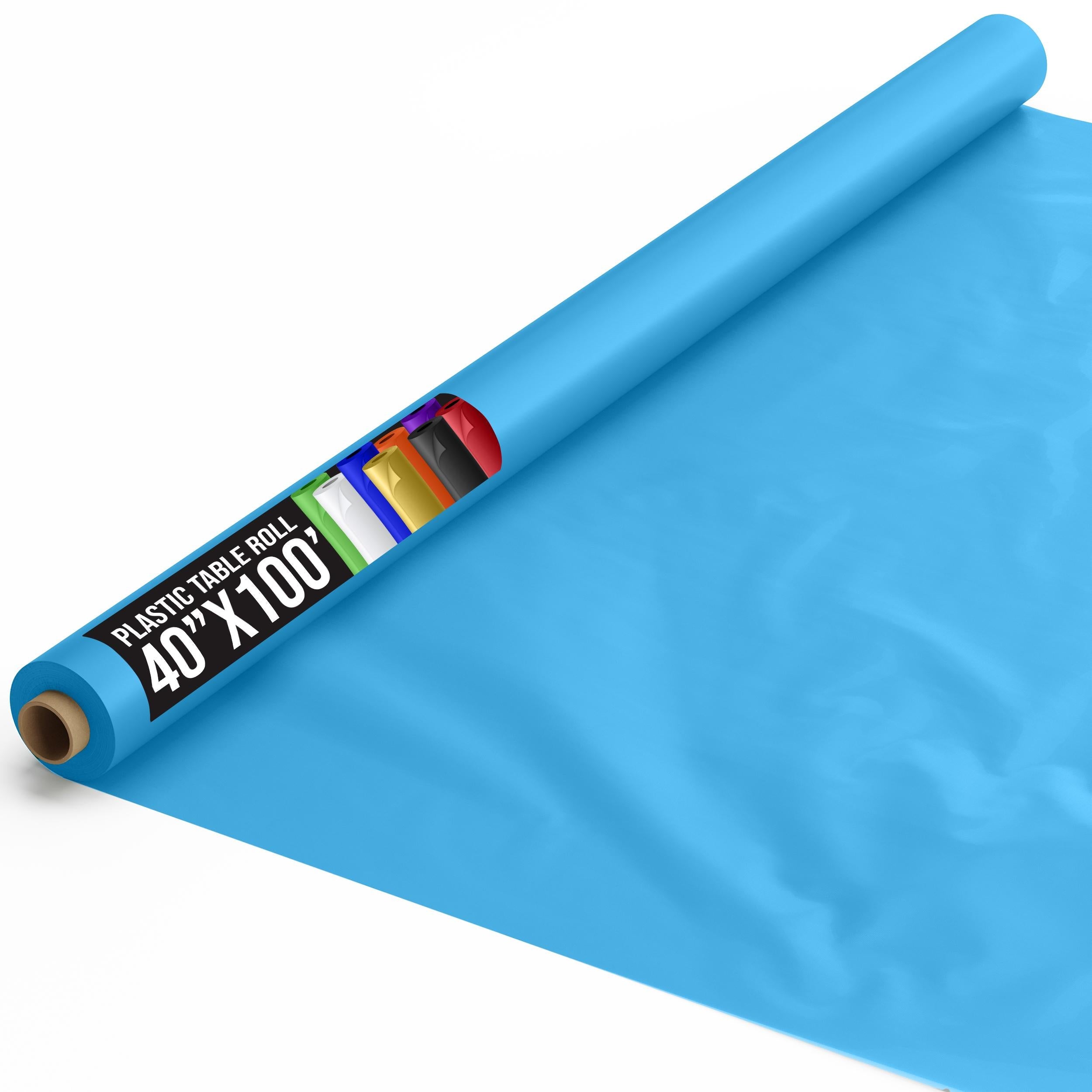 40 In. x 100 Ft. Turquoise Table Roll | Case of 6