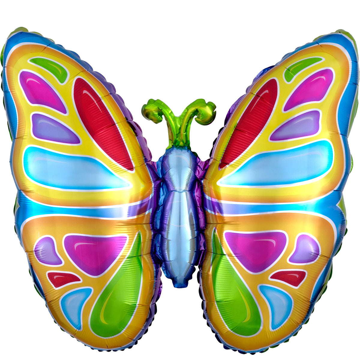 Vibrant 26" Butterfly Metallic Foil Balloon
