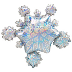 Sparkling Snowflake Cluster Foil Balloon - 26 Inch