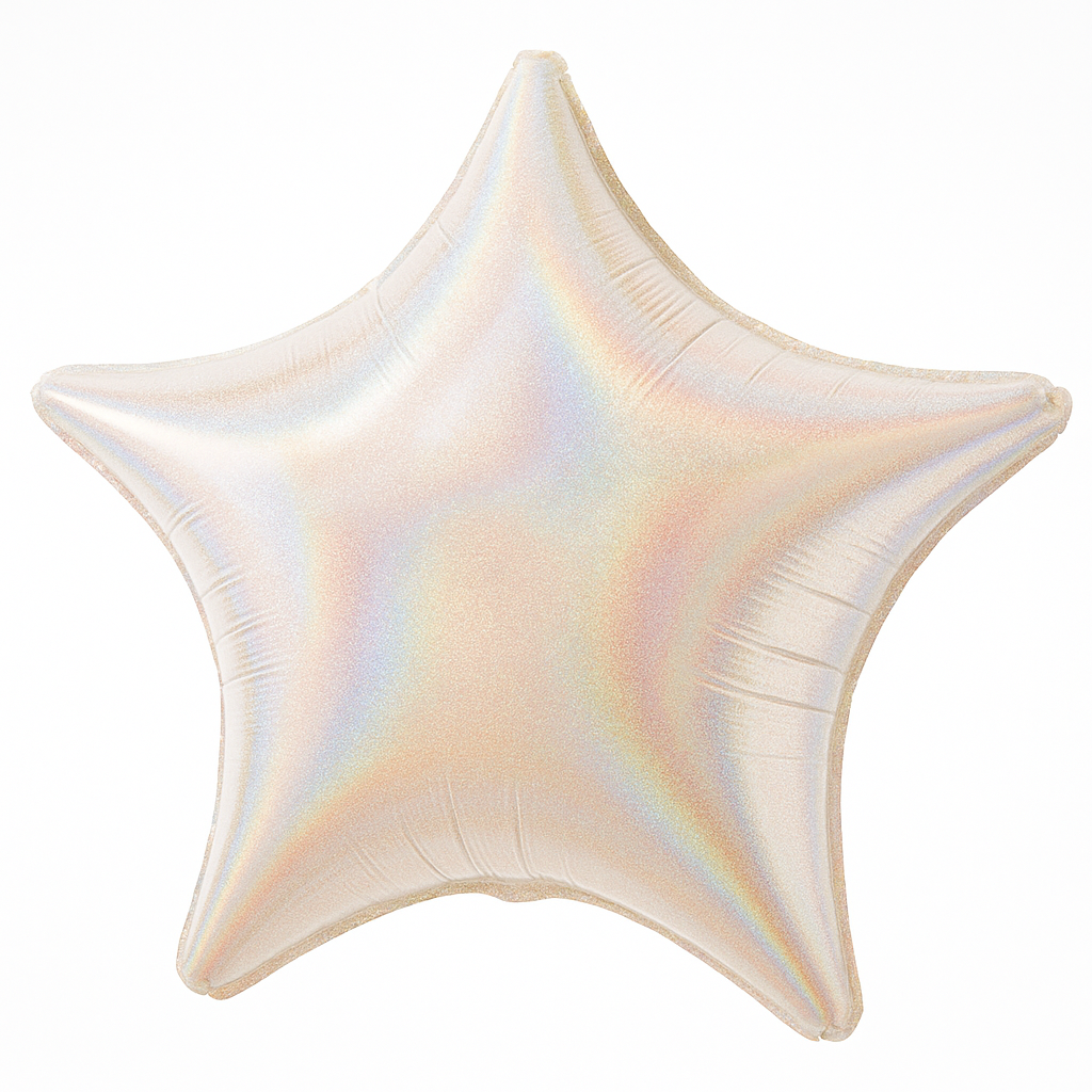 Silver Dazzler Star Foil Balloon - 18 Inch