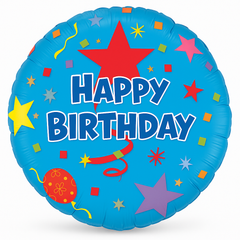 Vibrant Super Shape Happy Birthday Balloon