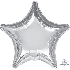Shimmering Silver Star Foil Balloon - 32 Inch