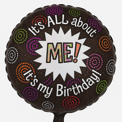 It's All About Me Birthday Foil Balloon - 18 inch