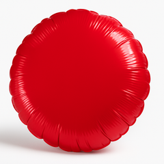 Vibrant Red Metallic Foil Balloon - 18 Inch Circle