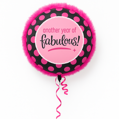 "Another Year of Fabulous" Foil Deluxe Balloon