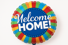 Welcome Home Foil Balloon - 32x32 Inch Super Shape