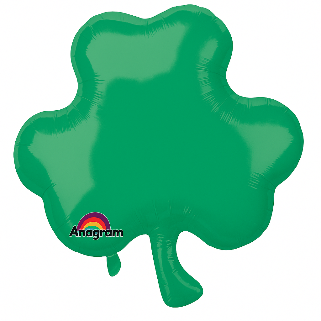 18" Shamrock Foil Super Shape Balloon for St. Patrick's Day