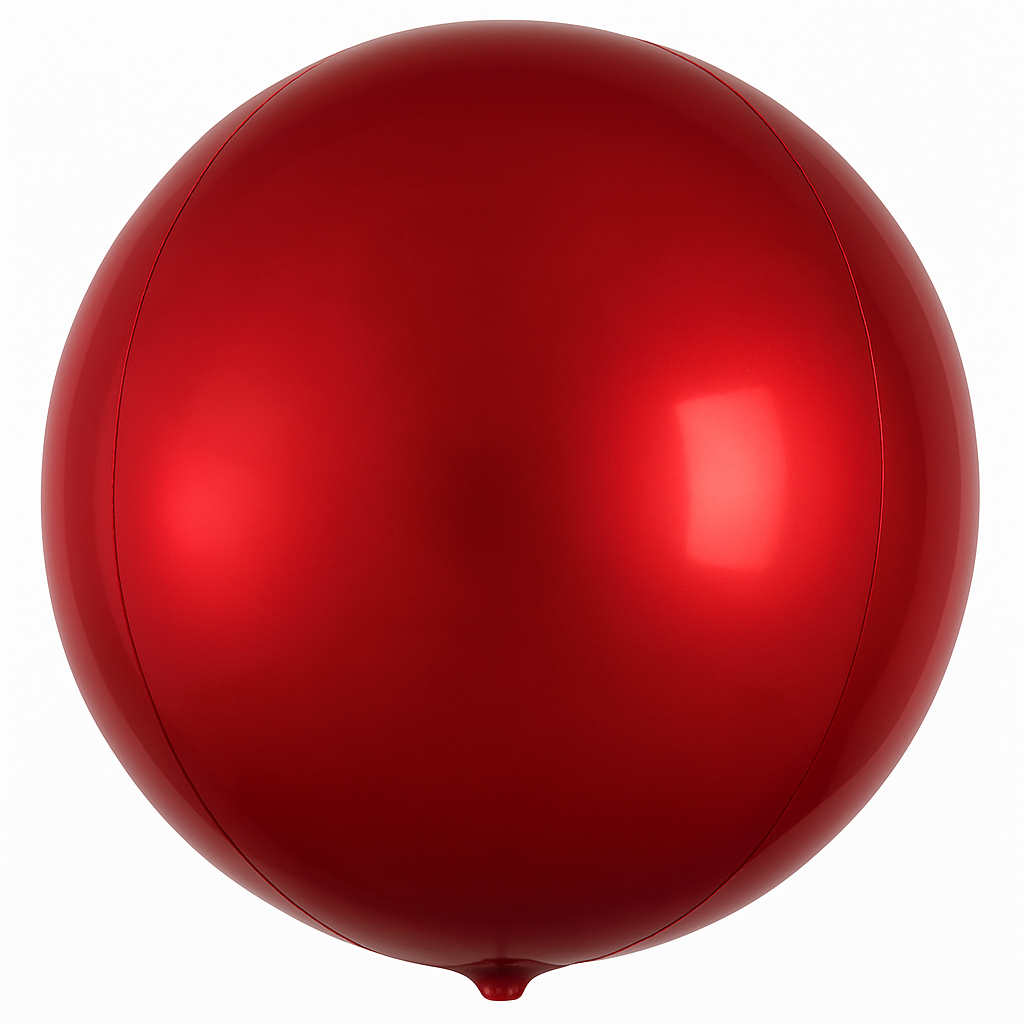 16" Metallic Red Orbz Foil Balloon