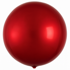 16" Metallic Red Orbz Foil Balloon