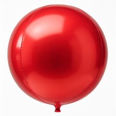 Vibrant 16-Inch Red Geometric Orbz Foil Balloon
