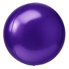 Metallic Purple Orbz Balloon - 16 Inch