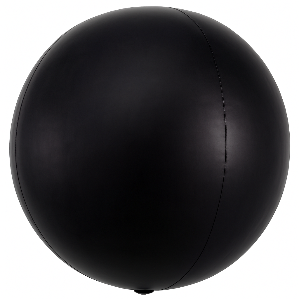 Sleek Black 16" Orbz Balloon