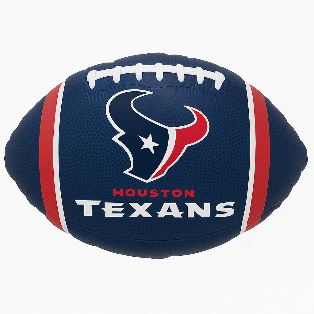 Houston Texans 18-Inch Football Shaped Foil Balloon