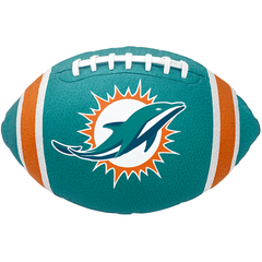 18-Inch Miami Dolphins Football Foil Balloon