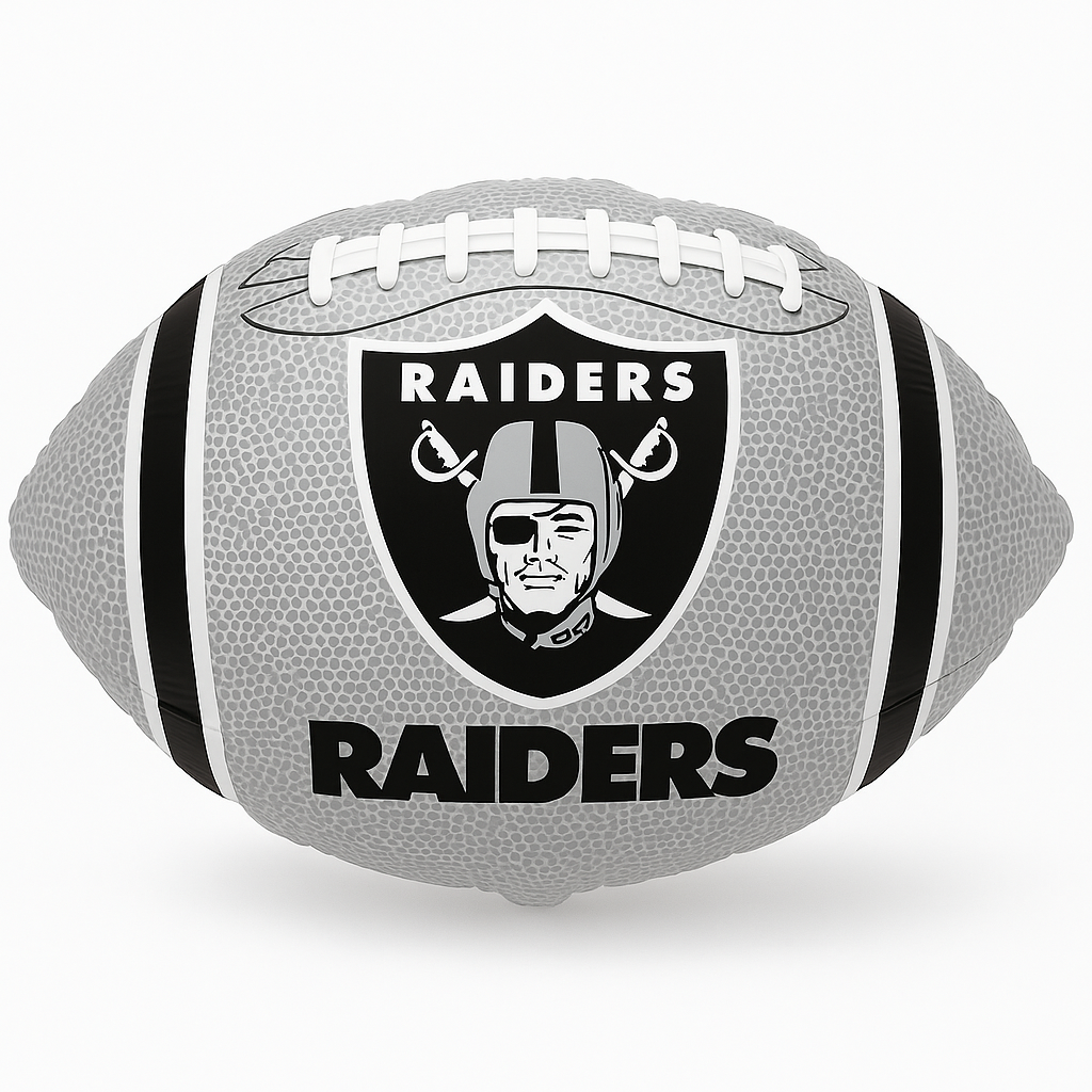 18-Inch Raiders Football Foil Balloon