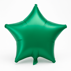 Festive Green Star Foil Balloon - 19 Inch