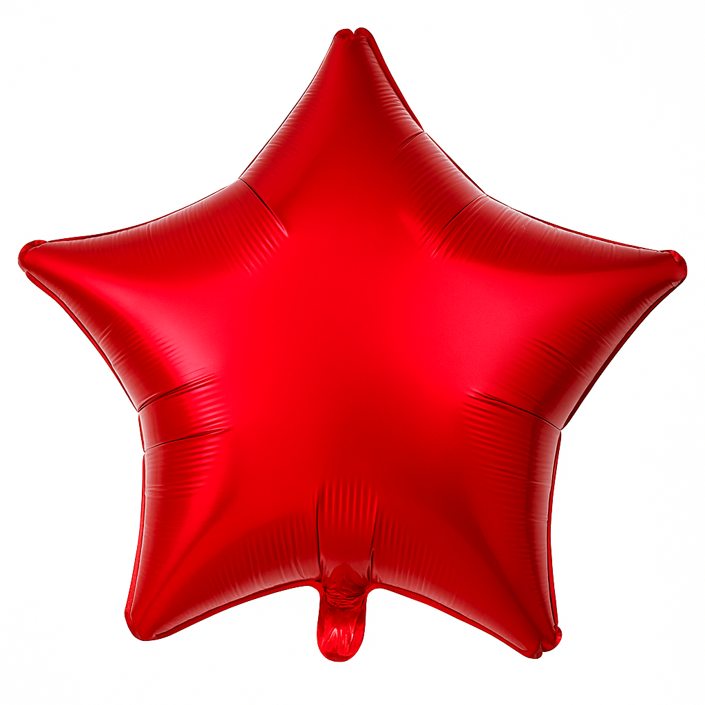 Red Star Foil Balloon - 19 Inches
