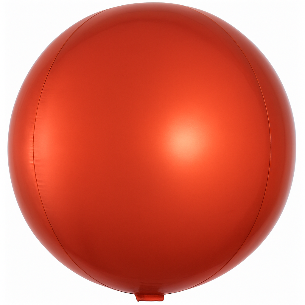 Vibrant 16" Orange Orbz Foil Balloon