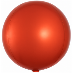 Vibrant 16" Orange Orbz Foil Balloon