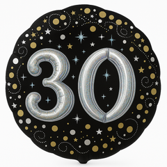 Sparkling 30th Birthday Deluxe Foil Balloon