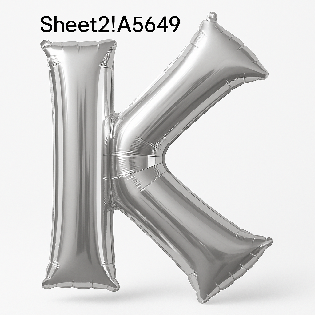 Silver Letter "K" Foil Balloon - Metallic Super Shape