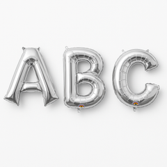 Silver Foil Letter Balloon - Super Shape