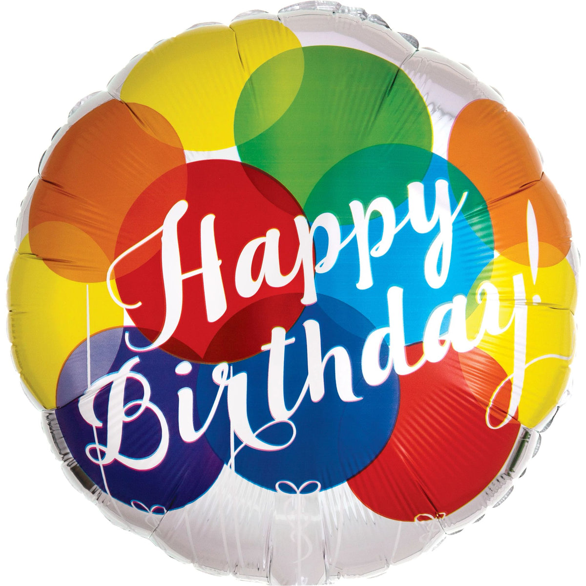 Colorful Birthday Celebration Foil Balloon - 18 Inch