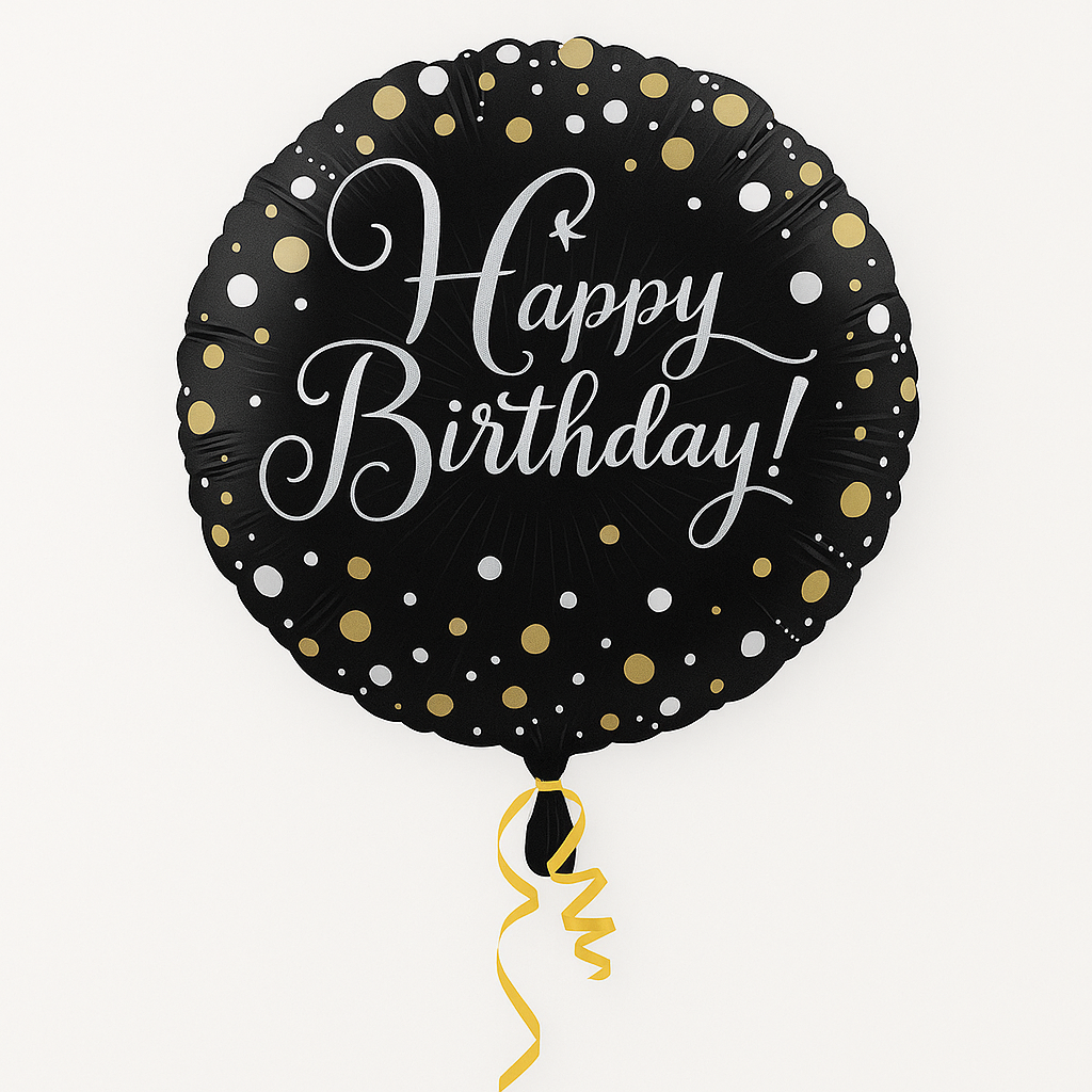 Sparkling Celebration Happy Birthday Foil Balloon - 18-inch