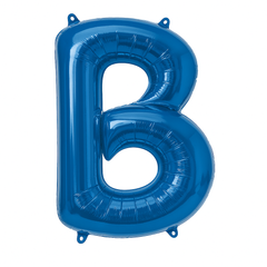 Royal Blue Foil Letter B Balloon