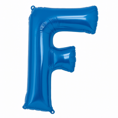 Royal Blue Foil Letter "F" Balloon